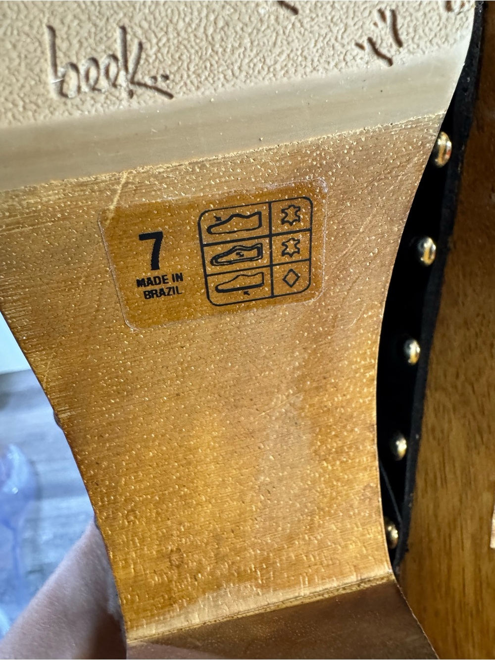 BEEK Woodpecker Shearling Clogs size 7 $375 Handmade - Picture 10 of 11